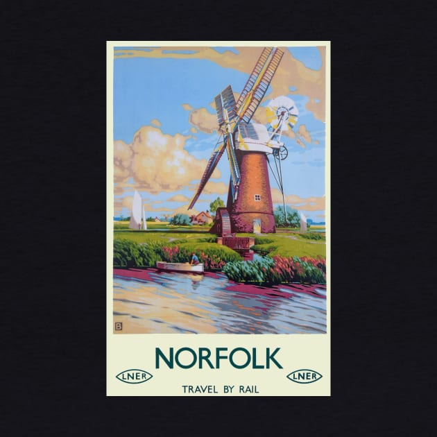 Vintage LNER Norfolk Poster by Random Railways